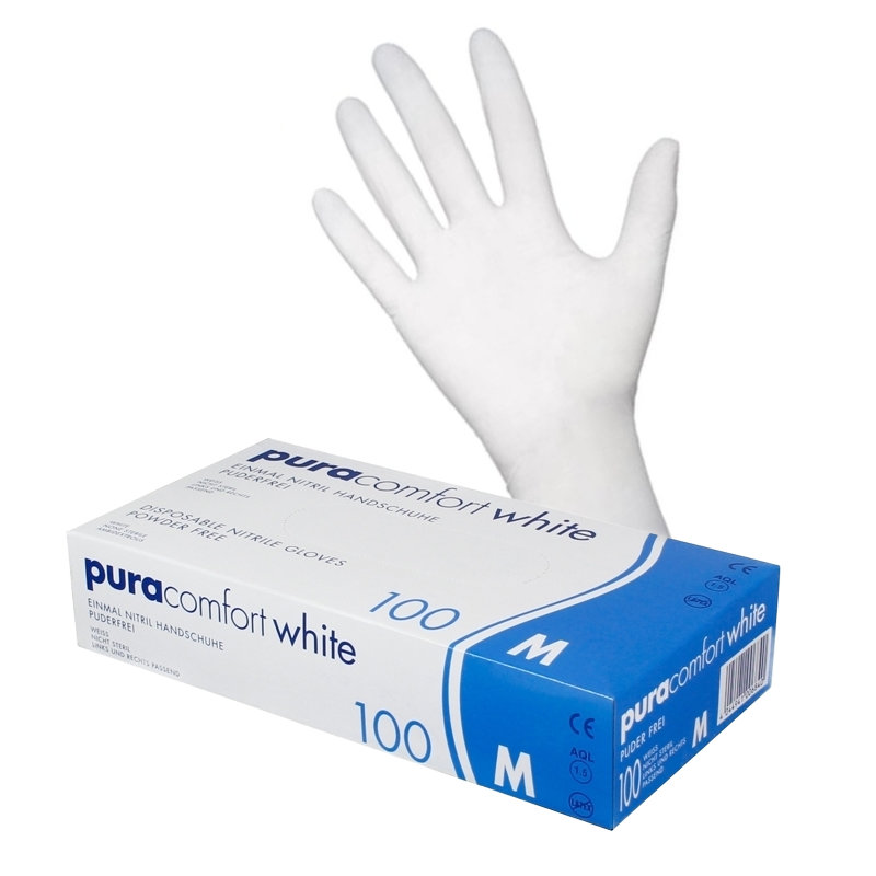 Nitrilhandschuh Puracomfort white