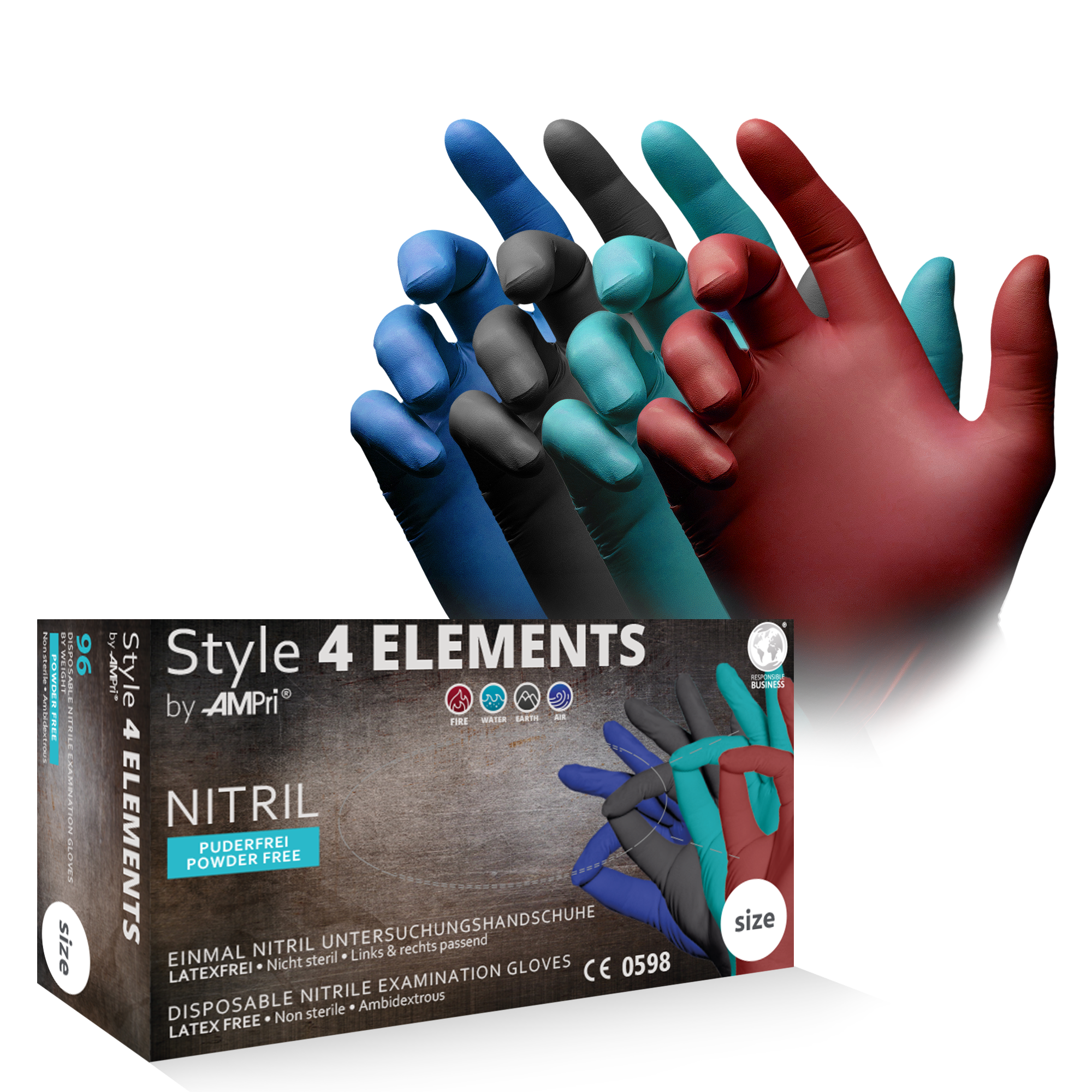Style 4 Elements, Nitrilhandschuh Style 4 Elements, Nitrilhandschuh