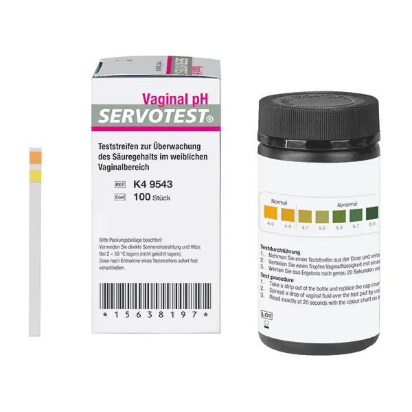 Servotest Vaginal PH Teststreifen