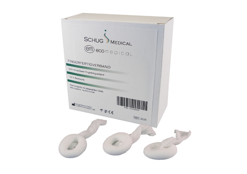 Fingerverband abgenäht Fingerverband abgenäht